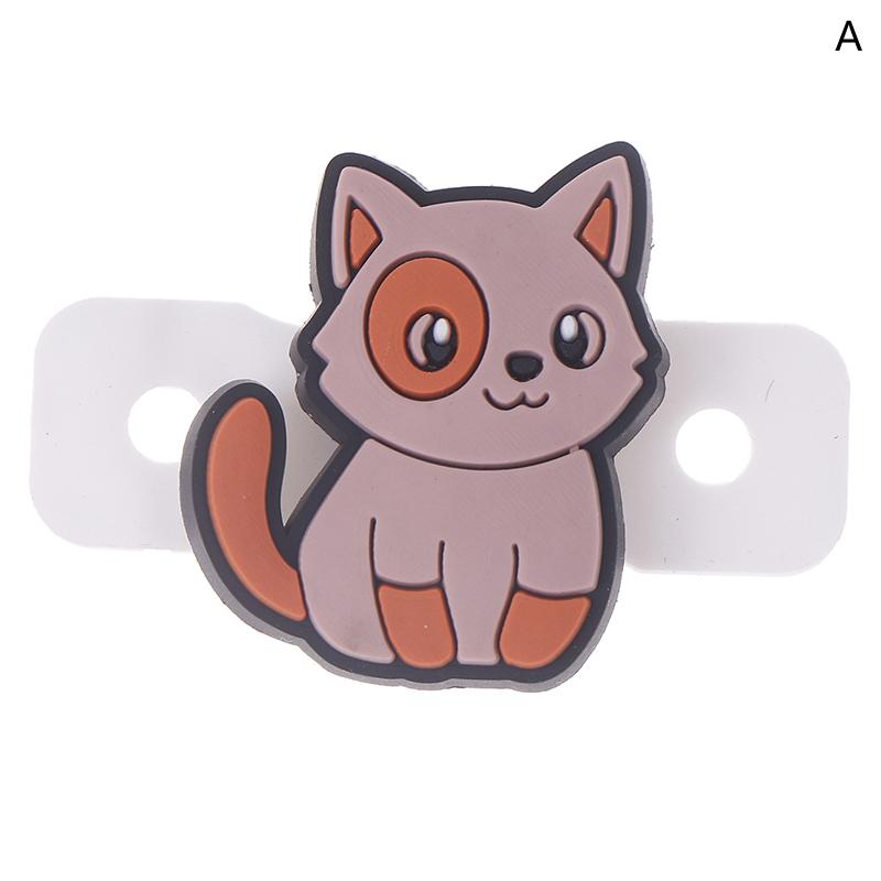 1/6 шт. Милый мультяшный Различный Кот Демпфер для теннисной ракетки Силиконовый Амортизатор для снижения вибрации теннисной ракетки Демпферы