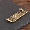 Bronze Small Bamboo Raft Incense Burners Ornaments Vintage Incense Base Incense Stick Holder Stand Tray Ash Catcher Plate