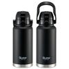 Skater Stainless Steel Direct Bottle with Handle 1000ml Water Bottle Mug Bottle Black STD10H-A