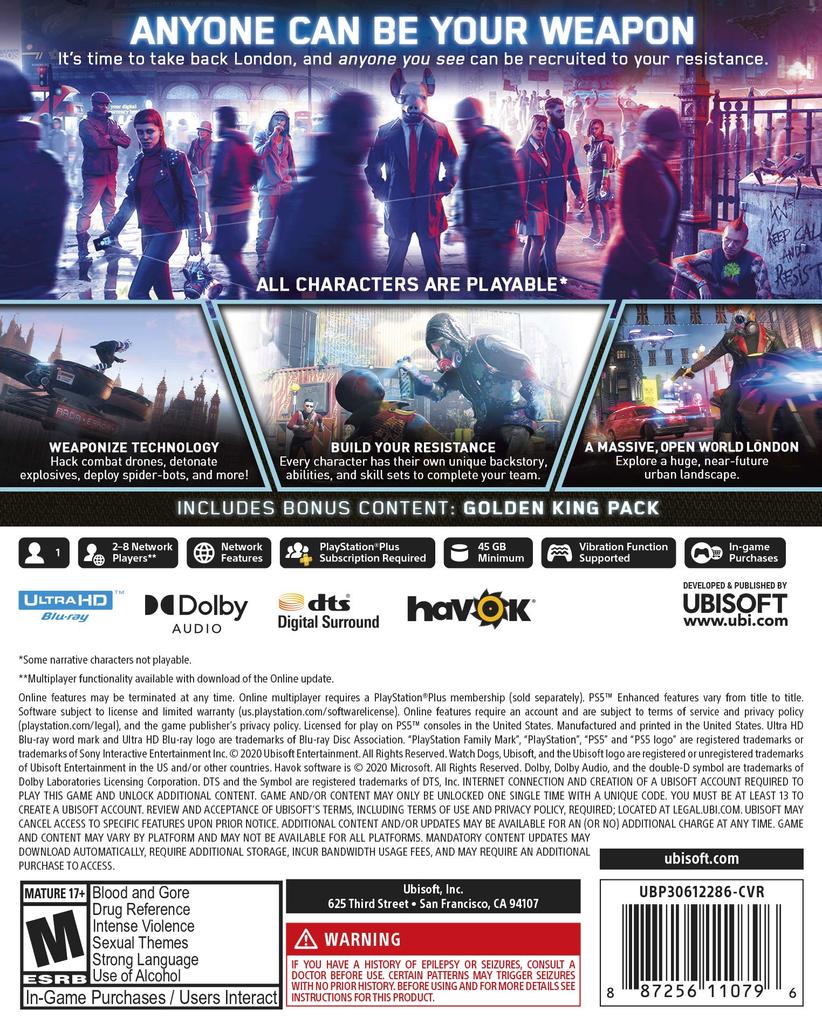 Смотреть Legion North PS5 Собаки (Импортная версия Америка) -