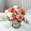 Искусственные цветы Шелковые розы Букет невесты Домашний декор Осенние свадебные аксессуары Распродажа Садовые искусственные пионы Гортензии Искусство Стена