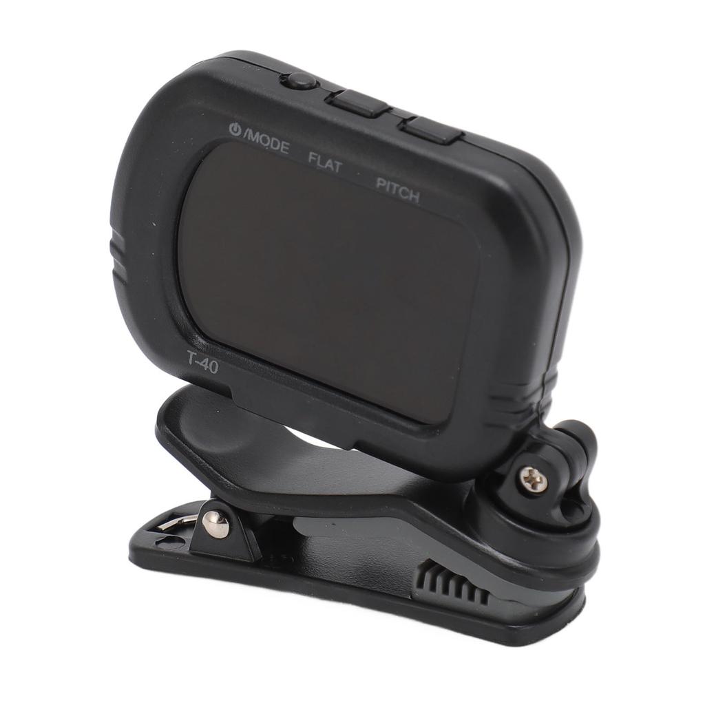 Тюнер для гитары с зажимом, черный ЖК-дисплей, A0 27,5 Гц - C8 4186 Гц, быстрый отклик, скрипичный тюнер для бас-гитары U