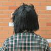 1 шт., латексная маска обезьяны и гориллы с волосами для Хэллоуина, костюм, реквизит для вечеринки, черный