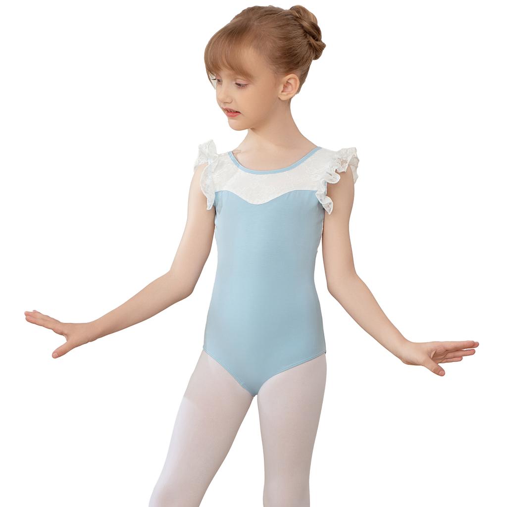 Балетный купальник для девочек базовый с коротким рукавом, танцевальный костюм для малышей, хлопковый гимнастический купальник, школьный танцевальный, возраст 2-11 лет