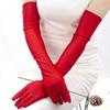 Elbow Stretch Satin Finger Long Gloves Women Flapper Gloves Matching Costume