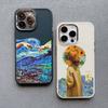 Силиконовые чехлы для телефона с художественной росписью для iPhone 11 12 13 14 15 Pro Max X XS XR 7 8 Plus SE 2020 15 14 Plus Ударопрочный чехол