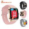 Rainbuvvy HK80 Смарт-браслет Android Смарт-часы 128 МБ ПЗУ 1,95-дюймовый AMOLED полностью сенсорный экран BT5.3 Длительный режим ожидания Частота сердечных сокращений Калории NFC Спортивные часы