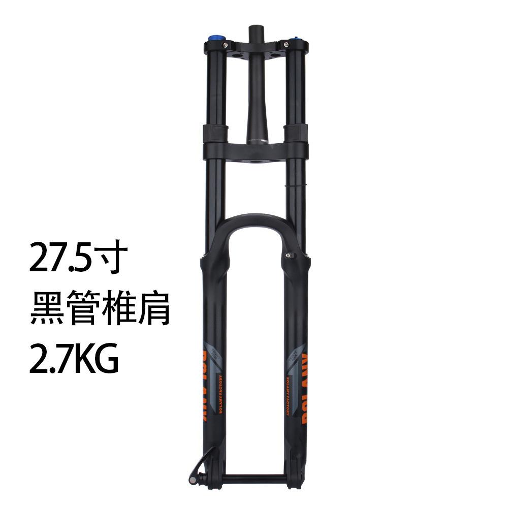 Передняя вилка для горного велосипеда, двухкоронная вилка, передняя вилка для электровелосипеда, амортизационная, 27,5 29 дюймов, вилка с осью-бочонком