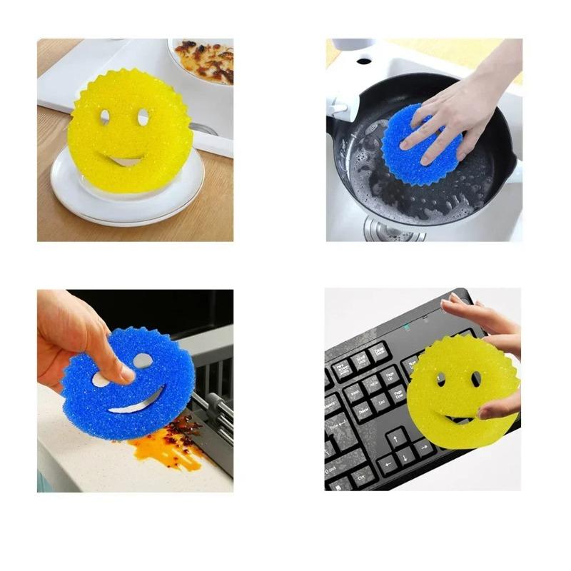 Двусторонняя губка для мытья посуды, мочалка для кухонной мытья, губка Miracle, бытовая кухонная волшебная губка для чистки