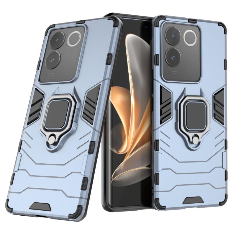 For VIVO T1 T2 Pro T1x T2x 5G Back Cover Phone Case Shockproof Armor Anti-Fall Metal Ring Holder Magnetic Protect Funda Coque