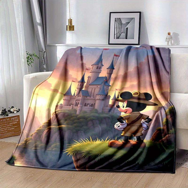 1pc. Cartoon Mickey Mouse Blanket, Soft and Cozy Home Decor for All Seasons, Perfect Gift for Friends and Family, Versatile Throw Blanket for Couch, B