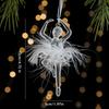 Кристально чистый рождественский орнамент Сверкающее дерево/балерина/бант/звезда Рождественское подвесное украшение для спальни, гостиной, фермерского дома, праздничного домашнего декора