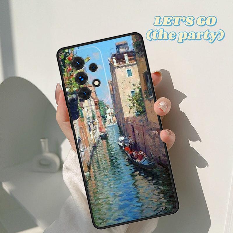 Чехол для телефона Travel italy Street Venice Для Samsung Galaxy A42 A31 A40 A51 A71 A32 A80 A91 A52 A72 A20e A21S A50 A70 A11 A12