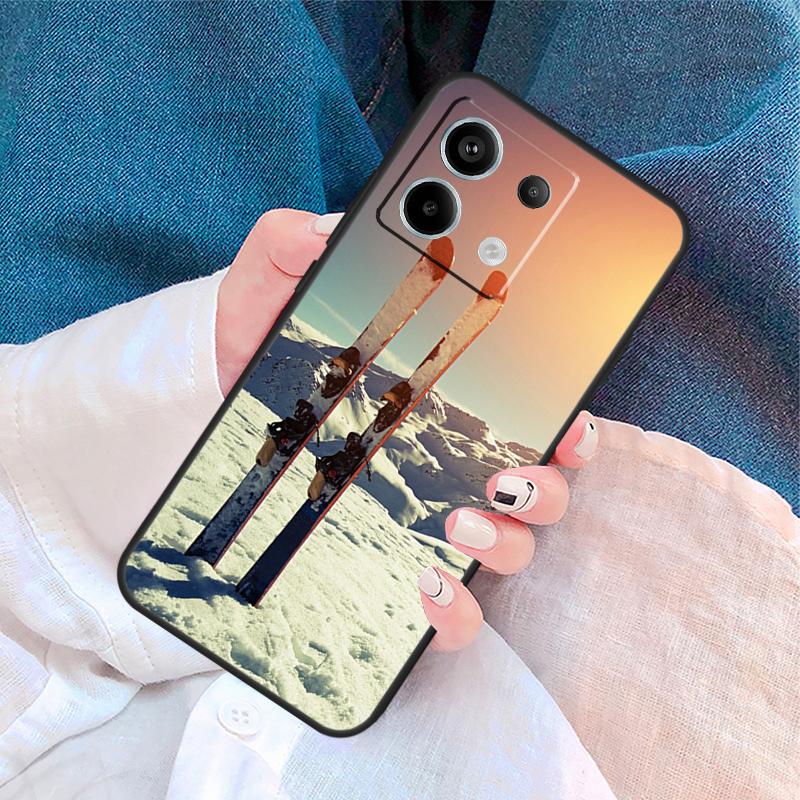 Skiing Snow Snowboard Ski Cover For Xiaomi Redmi Note 14 13 Pro 12 11 9 10 9S 10S 11S 12S Redmi 14C 10C 12C 13C Case