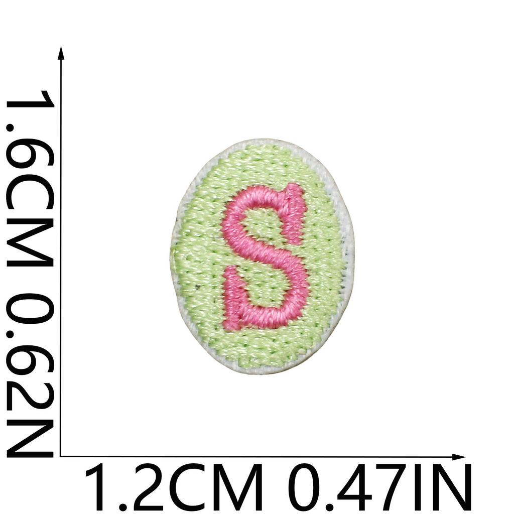 English Letter Embroidery Cloth Sticker Small Size Diy Pendant Decorative Patch Sticker Love Star Letter Embroidery Chapter Boy