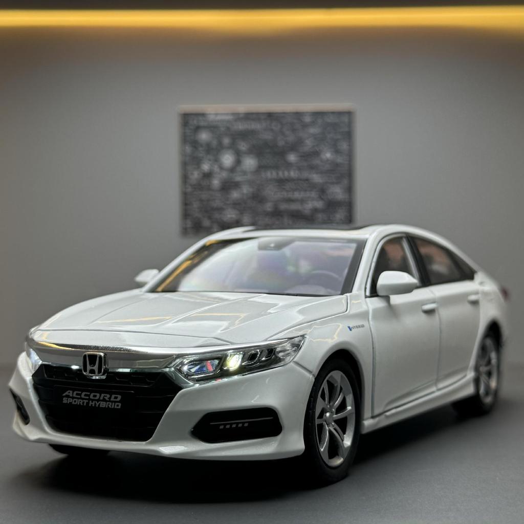 Новый 1:24 Honda Accord литая игрушечная модель автомобиля со звуком и светом детская игрушка коллекционная вещь подарок на день рождения