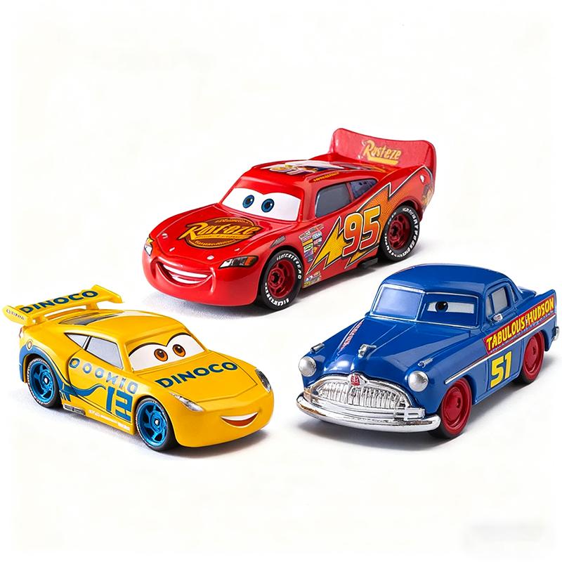 12 шт. Disney Pixar Тачки Подарочная коробка Металлическая литая модель машинки Молния Маккуин Игрушка Грузовик Дяди Джека Игрушки на день рождения для мальчика