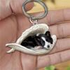 Gift Sleeping Angel Keyring For Women Animal Keychain Dog Key Chains Dog Pendant Car Keyring