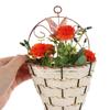 Handcraft Succulent Plant Storage Container Rattan Hanging Basket Flower Basket Garden Decoration