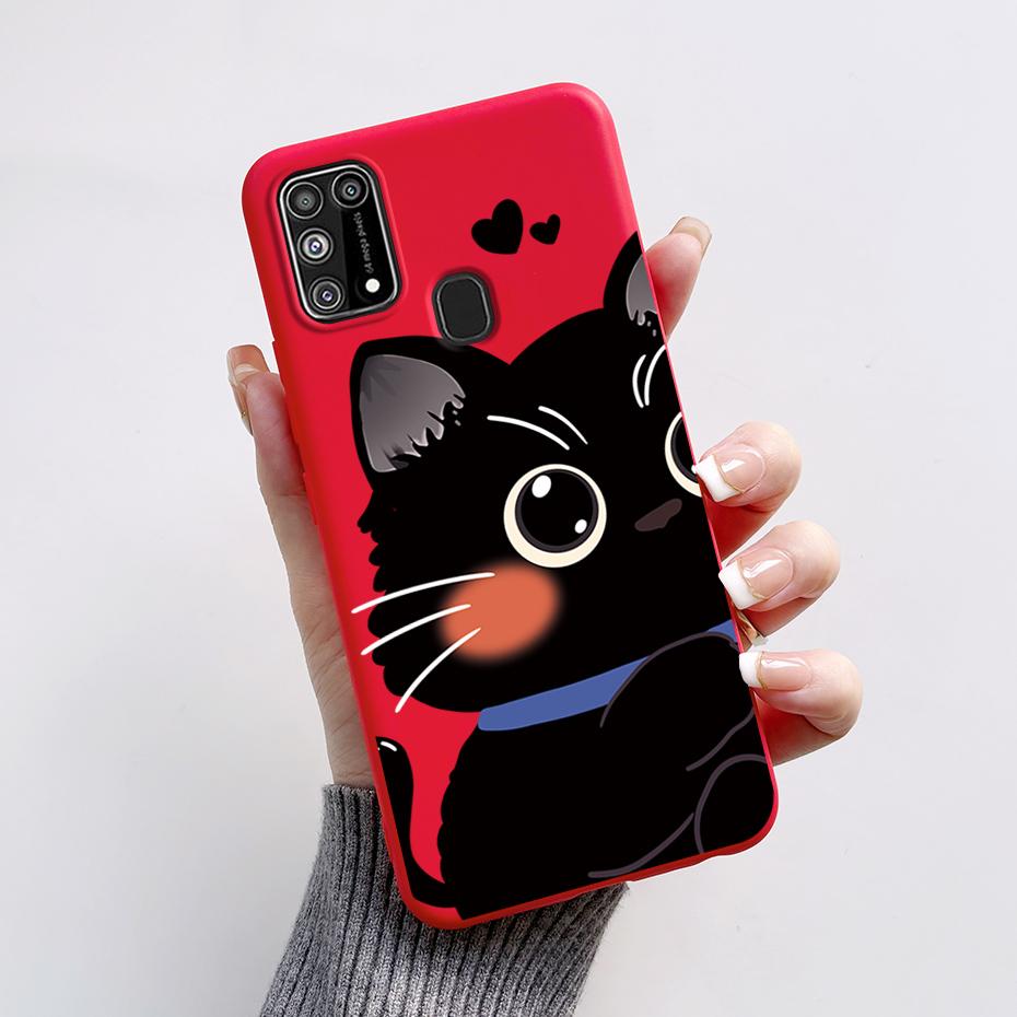 Силиконовый чехол для Samsung M31 M 31 Чехол Милый Кролик Панда Ударопрочный чехол для телефона для Samsung Galaxy M31s M31 s M315F M317F Etui