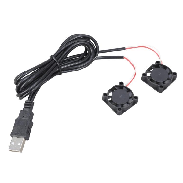 10200RPM Computer Cooling Fan Oil Bearing Structure 25mm Two Fans For Electronics Thermal Management Solution