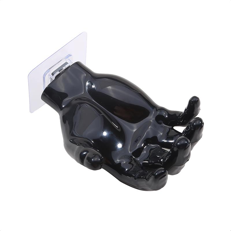 Креативный прочный органайзер для мыла в форме ладони, настенные самоклеящиеся крючки для хранения наушников