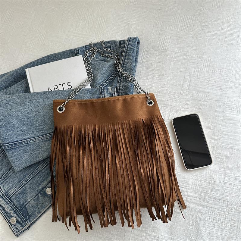 Новый стиль повседневные сумки через плечо с кисточками для женщин большая вместительная сумка через плечо дизайнерские сумки для женщин повседневное использование