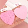 10 шт. спрессованная целлюлозная губка для лица в форме сердца 100% натуральная многоразовая косметическая спа-губка для очищения лица отшелушивания