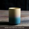 Ресторанная кофейная чашка Kiln Японские керамические кружки Кофейные чашки Большая чашка для воды Японская простая градиентная кружка Посуда для напитков Кухня