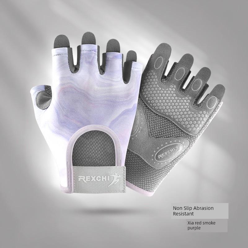 Bicycle Cycling Gloves Anti-Skid Shock Absorption Highway Mountain Bicycle Half Finger Gloves Outdoor Sports Fitness Short Finger Gloves