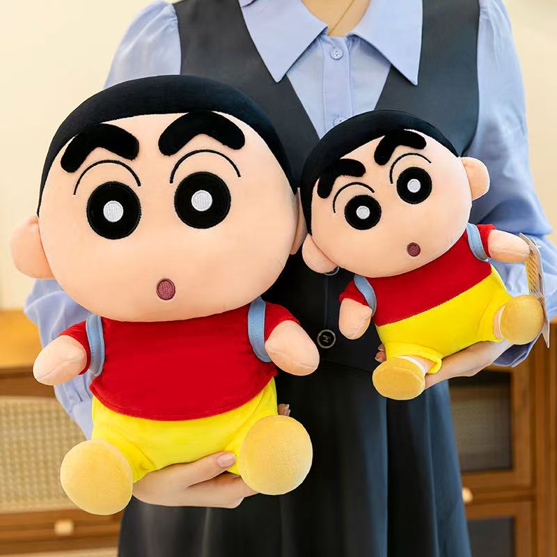 Latest Backpack Crayon Shin Chan Doll Kawaii Stuffed Plush Toy Doll Cartoon Anime Cute Pillow Children's Birthday Gift Doll