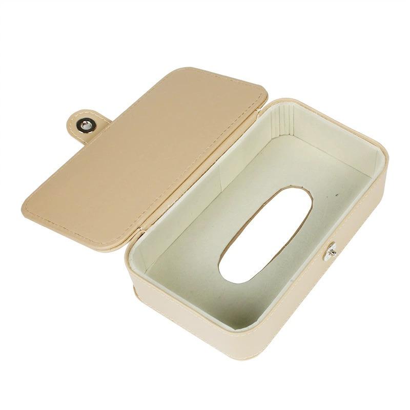 Car Tissue Bag, Leather Sunshade Car Backrest Paper Box, Car Tissue Box