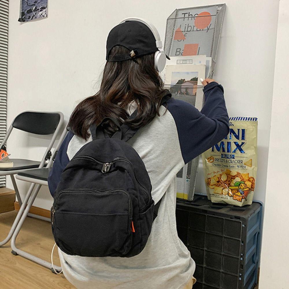 Washable Schoolbag Retro Travel Rucksack Leisure Fashion Shoulder Bag Teenage Girl