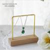 Holder Desktop Ornament Necklace Storage Wood Base Rack Bracelet Earring Jewelry Display Stand