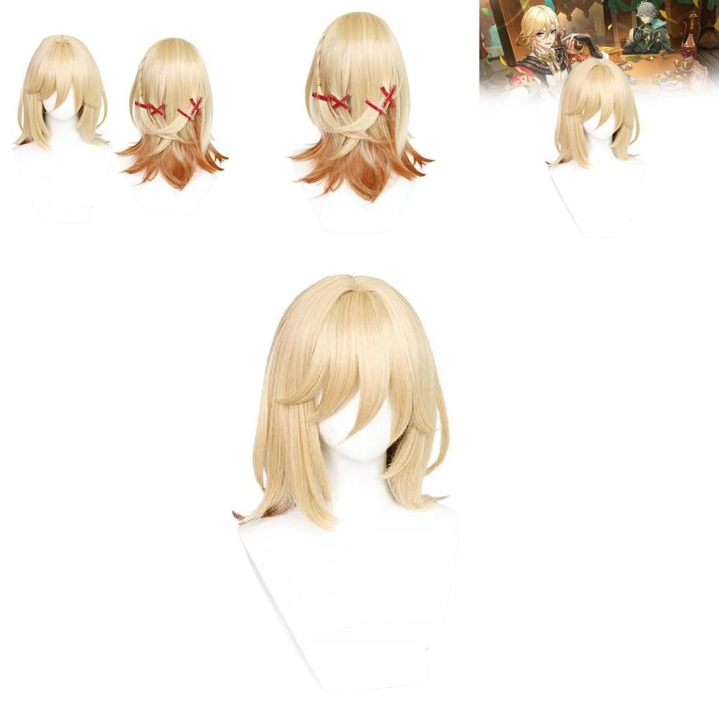 Genshin Impact Kaveh Wig Soft Heat-resistant Synthetic Hairpiece 60cm/23in Length
