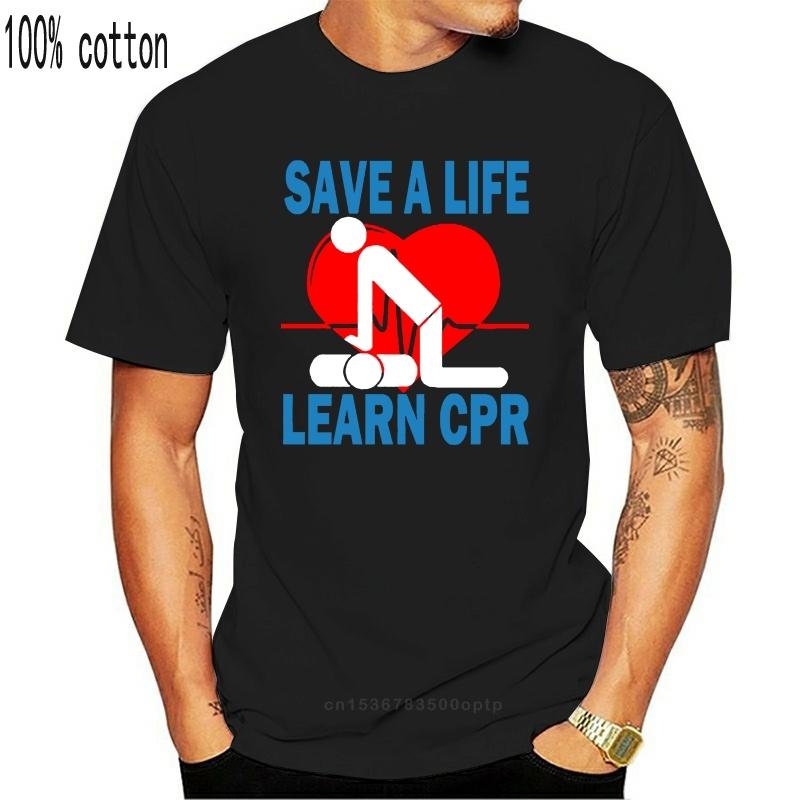 T Shirt Shop Short Men Save A Life Learn Cpr Emt Ems Paramedic Short-Sleeve Shirts 015836