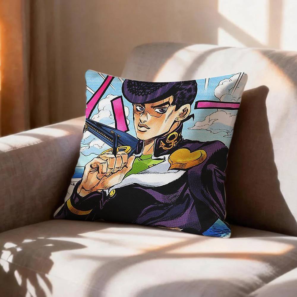 Anime Fanart JJosuke HHigashikata Pillow Case Pattern Printed Pillowcase For Living Room Sofa Cushion Cover