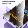 10pcs Full-Screen Diamond-Studded Silkscreen High-Definition Anti-Static Tempered Glass Film