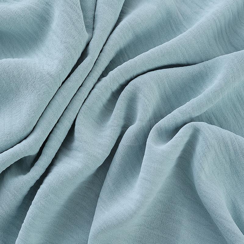 Однотонная креповая полиэстеровая ткань «ледяной шелк», мягкая и микроэластичная, идеально подходит для халатов и одежды ханфу