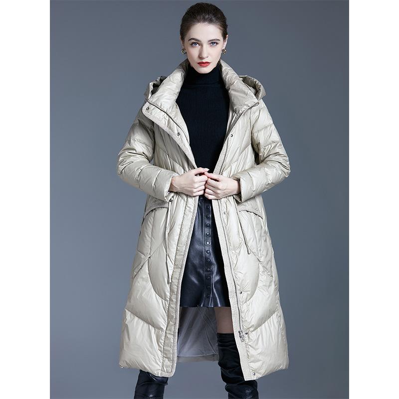 European Station Down Jacket Women's Medium and Long Annual New Women's Over-Knee Thickened Explosive Loose Winter Jacket Tide