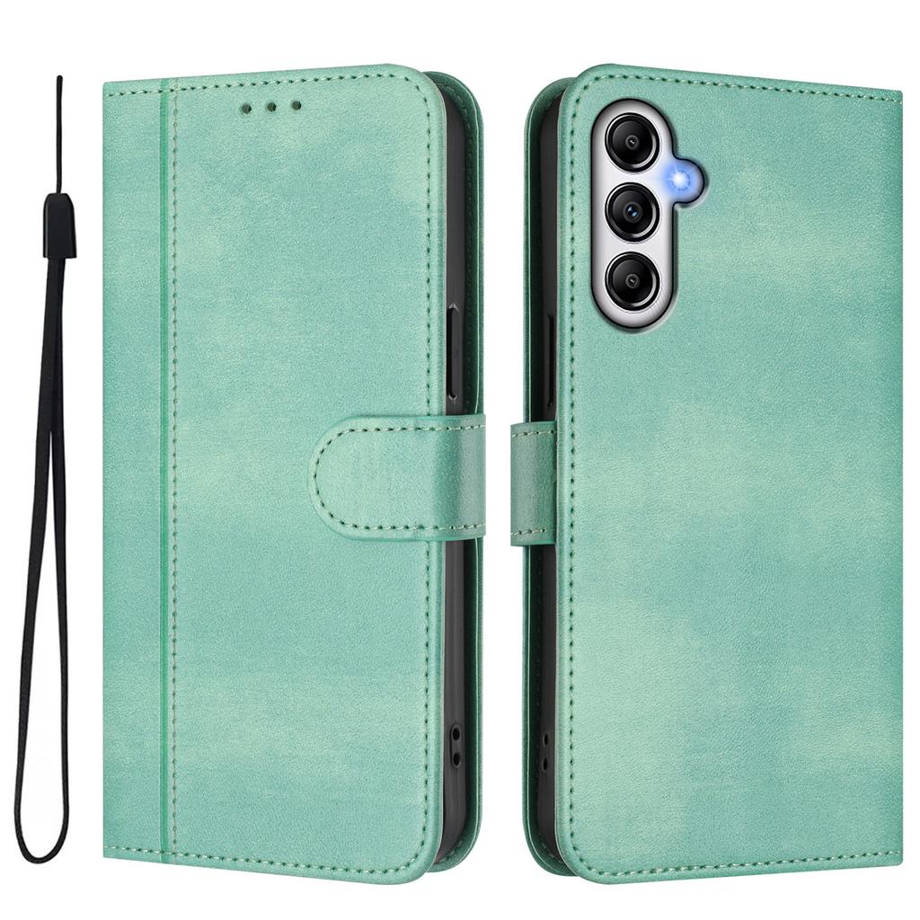 For Samsung Galaxy A14 4G/Galaxy A14 5G Cases Wallet Stand Retro Texture Leather Phone Cover with Lanyard