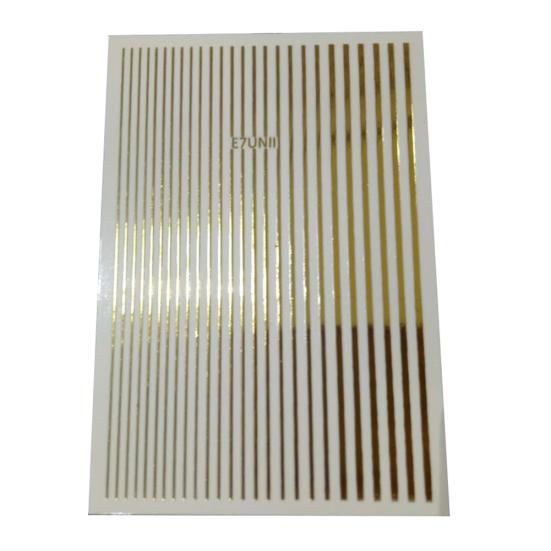 Водостойкая 3D наклейка для ногтей, полосатая лента, линия, сделай сам, фольга, маникюр, клейкая наклейка