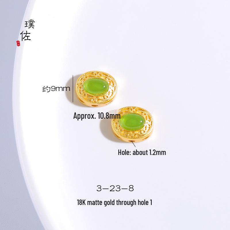 Подвеска в виде бабочки, цветка и жемчуга из матового золота 18 карат, браслет-цепочка с надписью «Love», аксессуары для DIY ювелирных изделий для женщин