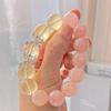 Large Particle Natural Lemon Citrine Powder Crystal Design Bracelet
