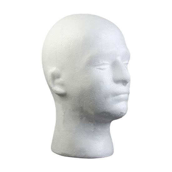 Yousheng Male Mannequin Head Foam Wig Stand Manikin Head Wig Cap Holder for Store Salon Home