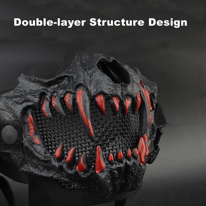 MA-141 Военная Тактическая Страйкбольная Пейнтбольная Маска Бивень Металлическая Сетчатая Маска CS Wargame Полевая Охота Защитные Маски Для Стрельбы