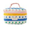 High-Capacity Fabric Cosmetic & Pencil Case - Japanese Ins Style Wash Bag