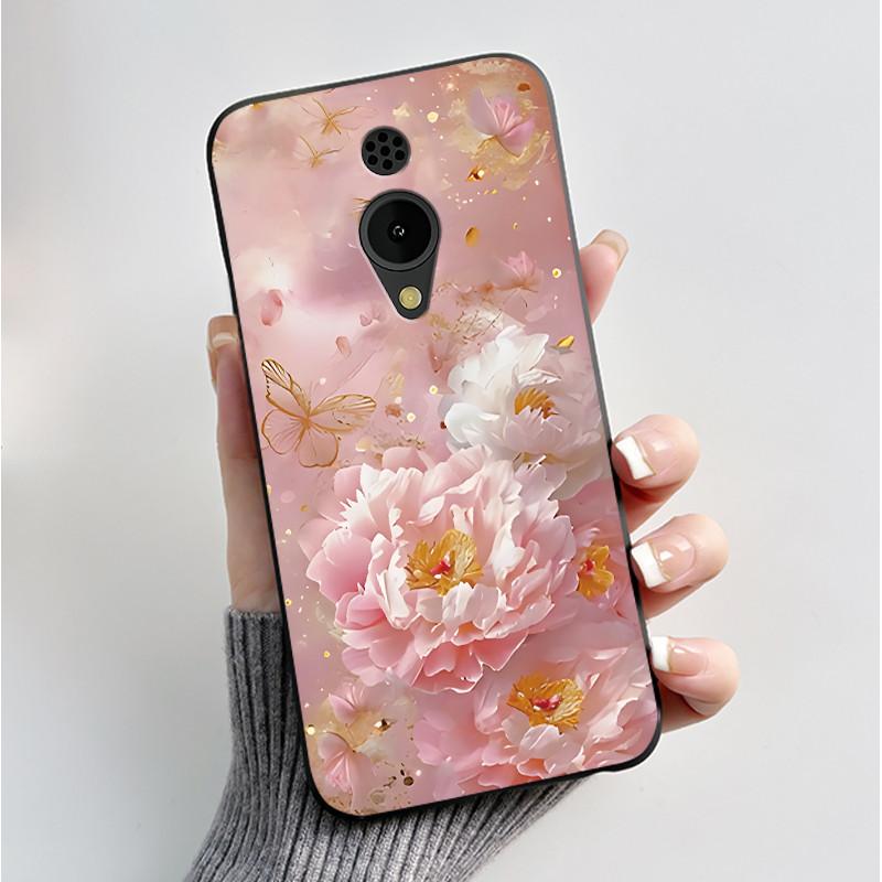Печатный чехол для телефона Nokia 150 2G 2023 C2 C10 C20 Funda Coque Мягкий силикон Черный корпус Чехол Милый Цветок Мультяшный Корпус Capa
