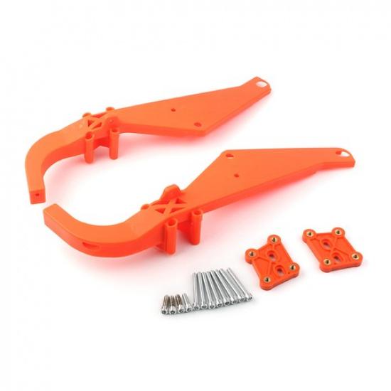 For Harley Electra Glide 96-13 Inner Fairing Batwing Support Brackets Orange