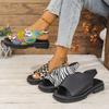 Fashion Women Sandals 2025 Summer Square Toe Elegant Ladies Sandals Fashion Elastic Band Flat Shoes Women Shallow Party Shoes Ladies